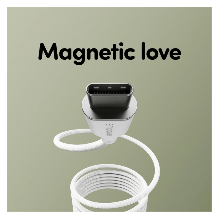 PanzerGlass Magnetic USB-C to USB-C Cable 240W - 1.5m - White
