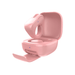 Pink D06 Bluetooth ring mouse with matching charging case and slide-out phone stand