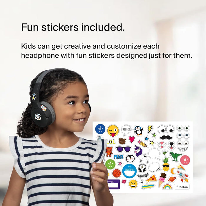 Belkin SOUNDFORM™ Mini Wireless On-Ear Headphones for Kids - Black