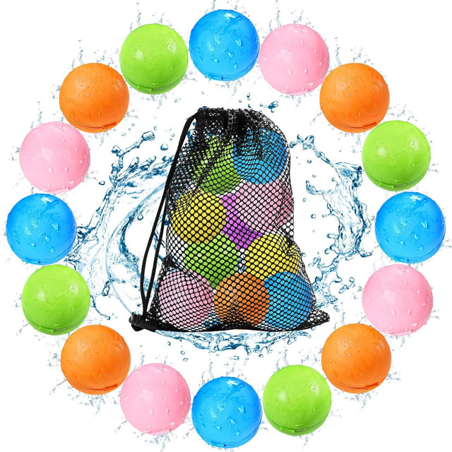 Buy reusable water balloons from TaMiMi Projects in Qatar. Top Amazon seller, 2.3-inch size, easy fill, magnetic closure, lightweight.