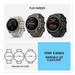 Garmin fēnix 9 Smartwatch Titanium with Pebble Grey Silicone Band 47mm, 1.4-inch AMOLED touchscreen with 454×454 resolution.