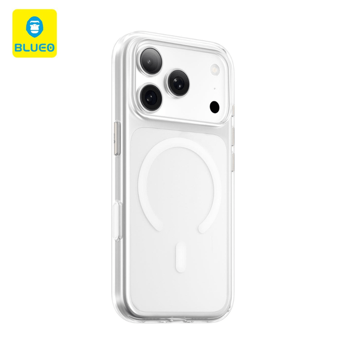BLUEO Crystal Pro Clear MagSafe Case for iPhone 18 Pro and 17 Pro - TaMiMi Projects Qatar