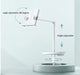 Adjustable aluminum book stand, 180° rotation, 104-148 cm height, flexible clips, 6.6 lbs capacity - TaMiMi Projects Qatar.