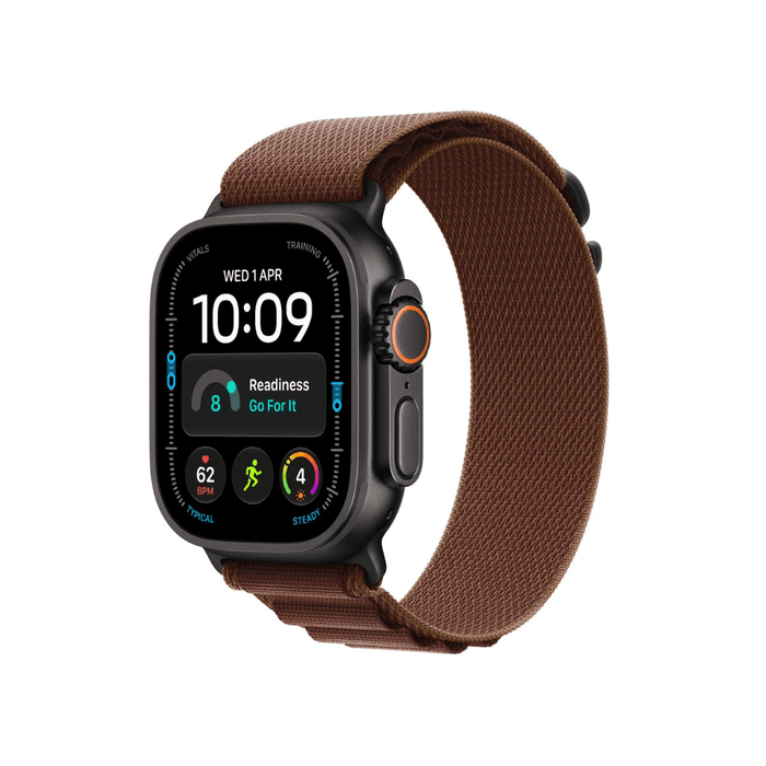 Apple Watch Ultra 4 49mm Black Titanium with Burgundy Alpine Loop - TaMiMi Projects Qatar