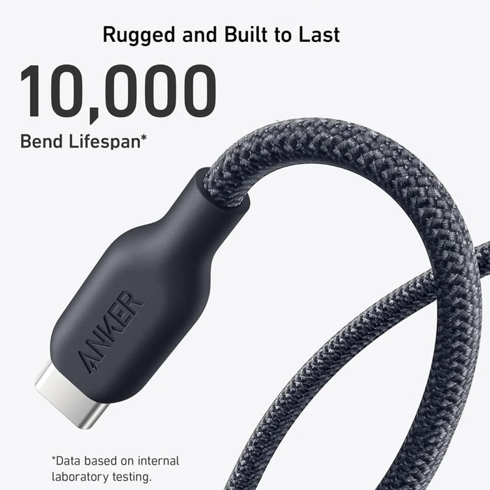 Anker Cable Bio-Braided USB C to C - 240W - 6ft Black