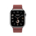 Get Apple Apple Watch Hermès S9 Silver Stainless Steel Swift Leather Single Tour - Rouge H - 41mm in Qatar from TaMiMi Projects