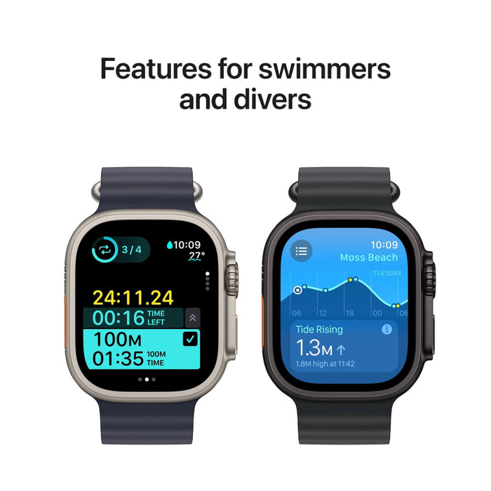 Apple Watch Ultra 2 GPS + Cellular 49mm, black titanium with black titanium Milanese Loop from TaMiMi Projects in Qatar.