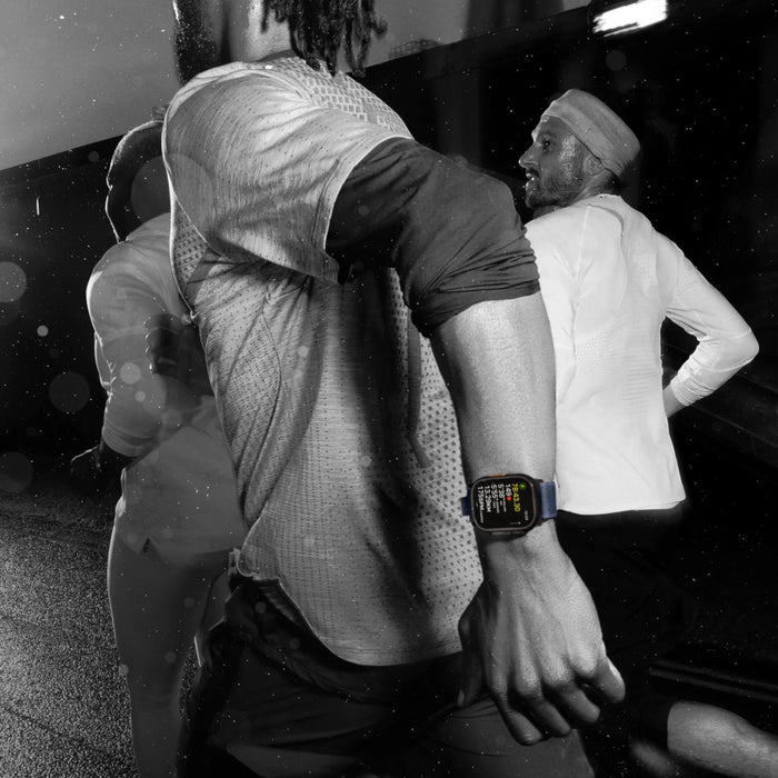 Apple Watch Ultra 2 GPS + Cellular 49mm, black titanium with black titanium Milanese Loop from TaMiMi Projects in Qatar.