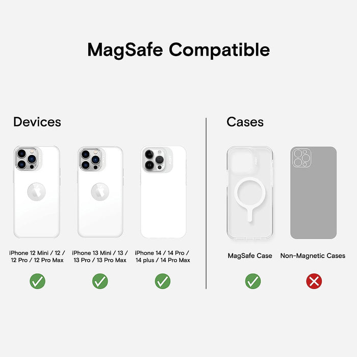 Belkin MagSafe Compatible Magnetic Mount for iPhone 14, 14 Plus, 14 Pro, 14  Pro Max, 13, 13 Mini, 12 - Black