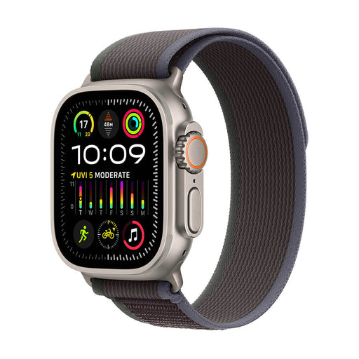 Get Apple Apple Watch Ultra 2 GPS + Cellular, Titanium Case with Blue/Black Trail Loop - 49mm - M/L in Qatar from TaMiMi Projects