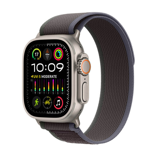 Get Apple Apple Watch Ultra 2 GPS + Cellular, Titanium Case with Blue/Black Trail Loop - 49mm - S/M in Qatar from TaMiMi Projects