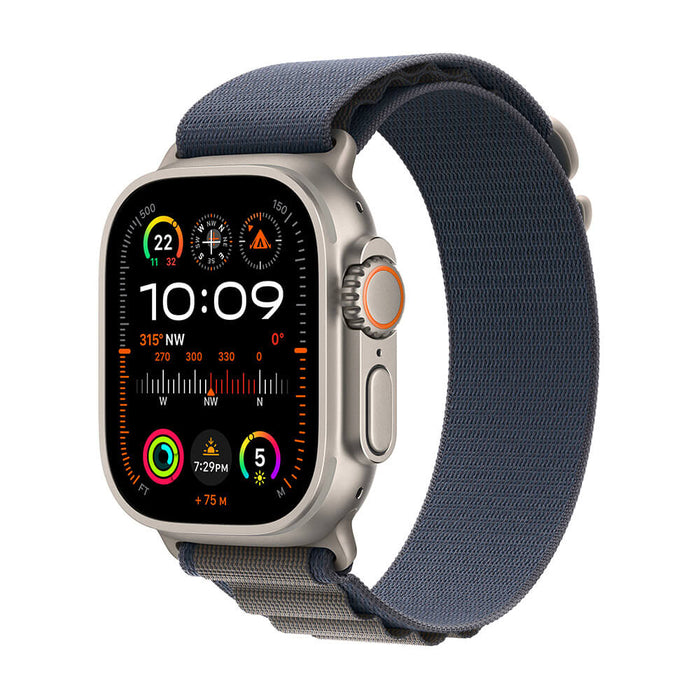 Get Apple Apple Watch Ultra 2 GPS + Cellular, Titanium Case with Blue Alpine Loop - 49mm - Medium in Qatar from TaMiMi Projects