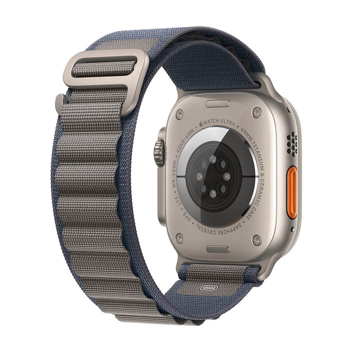 Apple Watch Ultra 2 Titanium Case with Blue Alpine Loop - 49mm - Medium