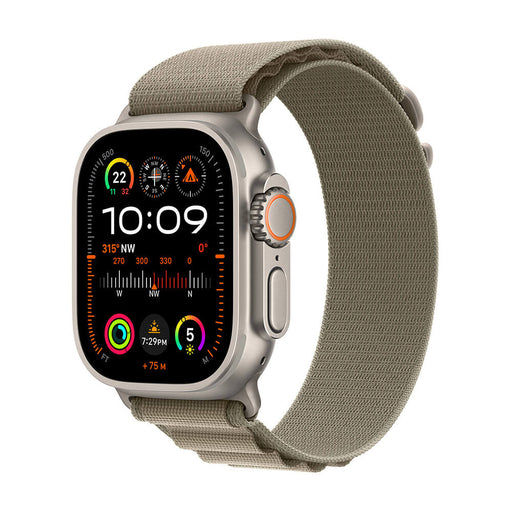 Get Apple Apple Watch Ultra 2 GPS + Cellular, Titanium Case with Olive Alpine Loop - 49mm - Small in Qatar from TaMiMi Projects