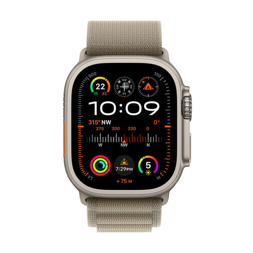 Get Apple Apple Watch Ultra 2 GPS + Cellular, Titanium Case with Olive Alpine Loop - 49mm - Small in Qatar from TaMiMi Projects
