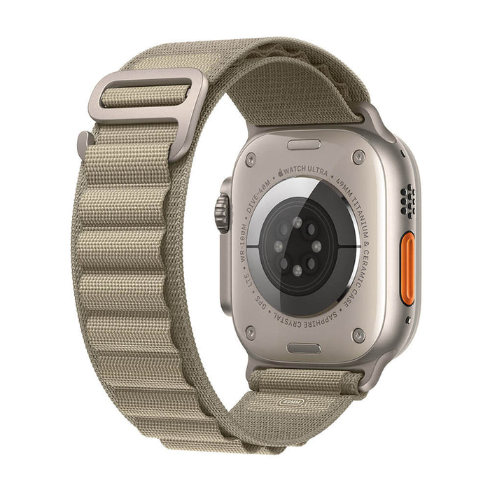 Apple Watch Ultra 2 Titanium Case with Olive Alpine Loop - 49mm - Medium