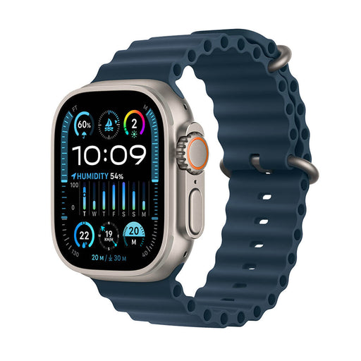 Apple Watch Ultra 2 GPS + Cellular, Titanium Case with Blue Ocean Band - 49mm