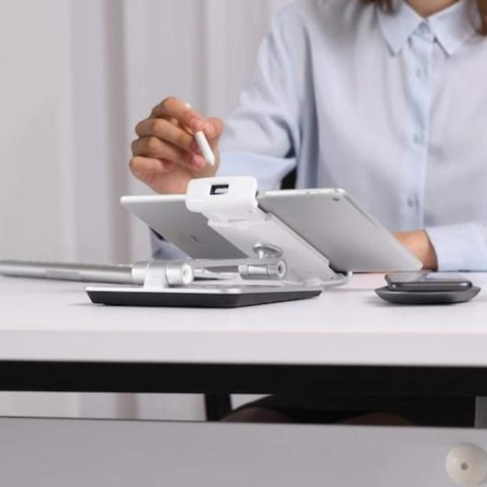 Universal Smartphone & Tablet Stand, Aluminum Desk Mount Holder