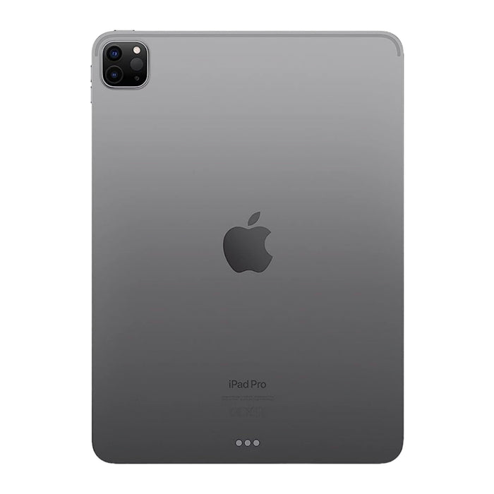 ‫‬Back view of iPad Pro 11 inch (2022) showing rear camera in Space Gray