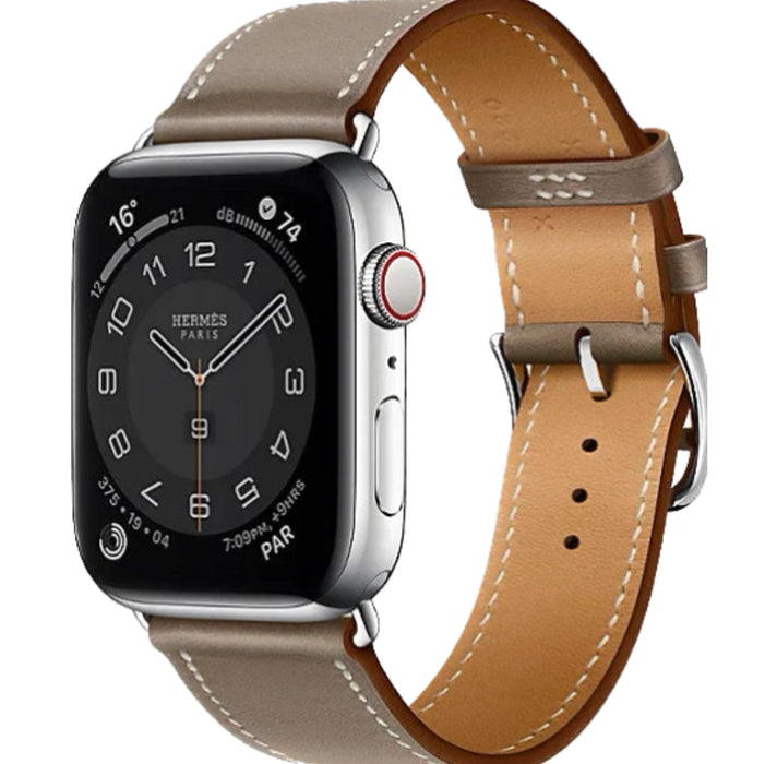 Apple Watch Hermès - Étoupe Swift Leather Single Tour - 41mm