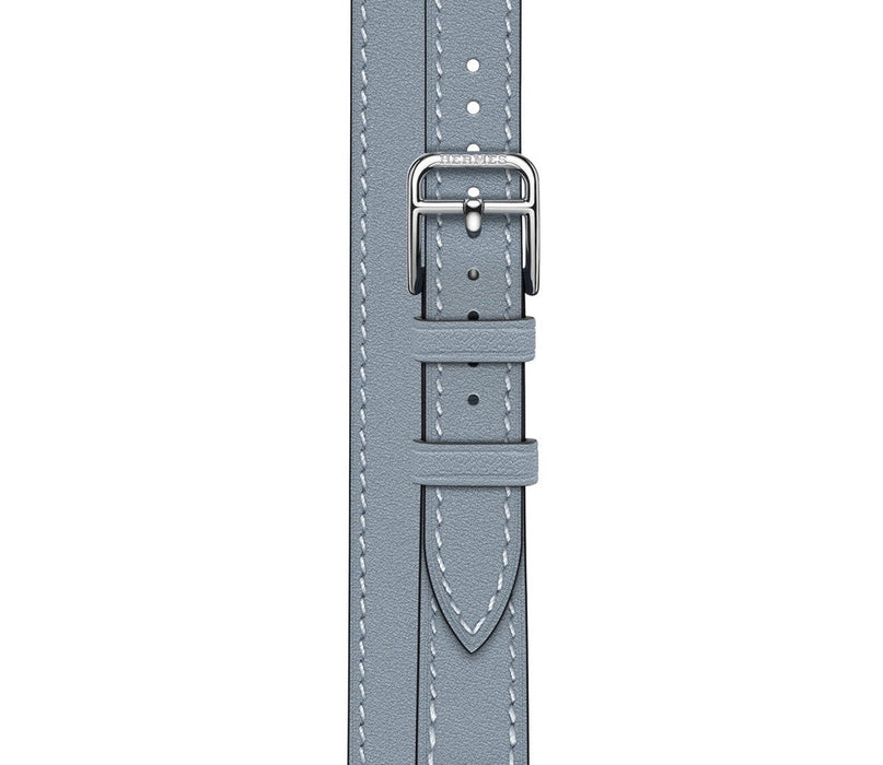 Apple Watch Hermès - Bleu Lin Attelage Double Tour - 41mm