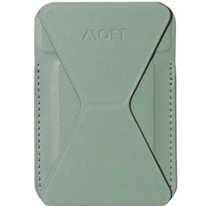 MOFT Snap-On Phone Stand & Wallet - MagSafe - Seafoam
