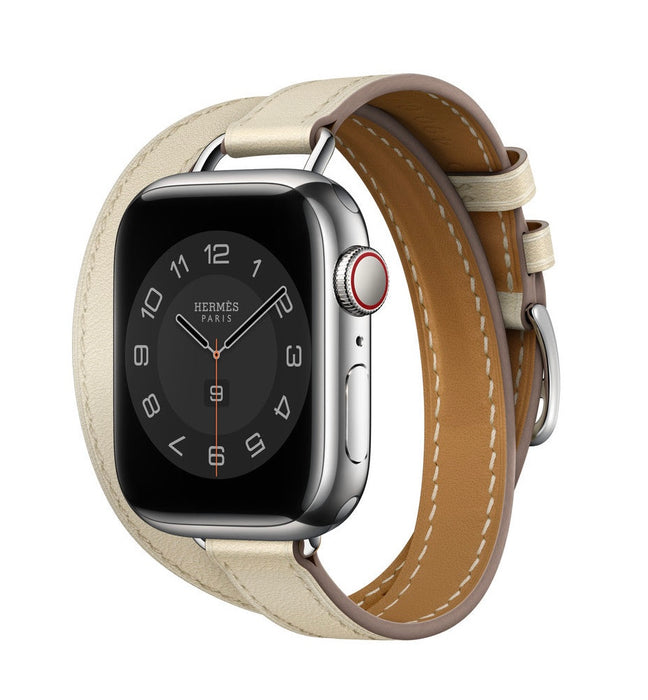 Apple Watch Hermès - Béton Swift Leather Attelage Double Tour - 41mm