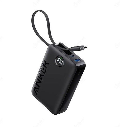 Get Anker ‫شاحن انكر ٢٠الاف مع سلك USB-C مدمج - أسود‬ in Qatar from TaMiMi Projects