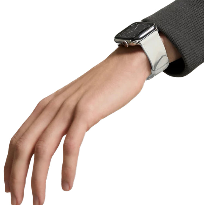Apple Watch Hermès - Blanc Swift Leather Single Tour - 45mm
