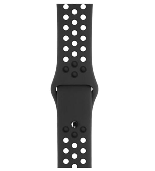 Get Apple Apple Watch 45mm Nike Sport Band - Anthracite / Black in Qatar from TaMiMi Projects