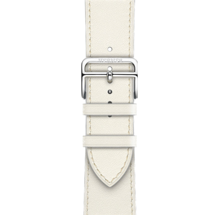 Apple Watch Hermès - Blanc Swift Leather Single Tour - 45mm