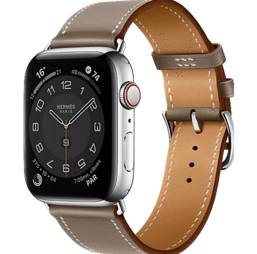 Get Hermès Hermès Apple Watch Band 45mm - Étoupe Single Tour in Qatar from TaMiMi Projects