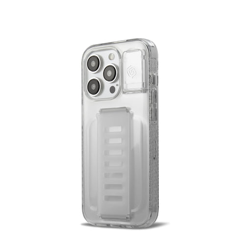 Grip2u iPhone 15 Pro Case – Clear, Kickstand, Grip Band – TaMiMi Projects in Qatar