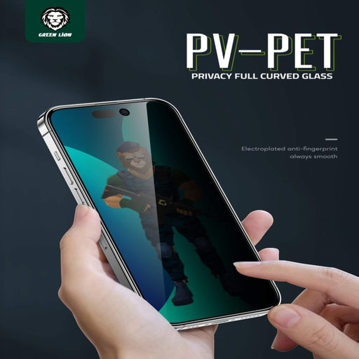 Privacy screen protector for iPhone 14 Pro with anti-scratch, anti-fingerprint, edge-to-edge protection from TaMiMi Projects in Qatar.