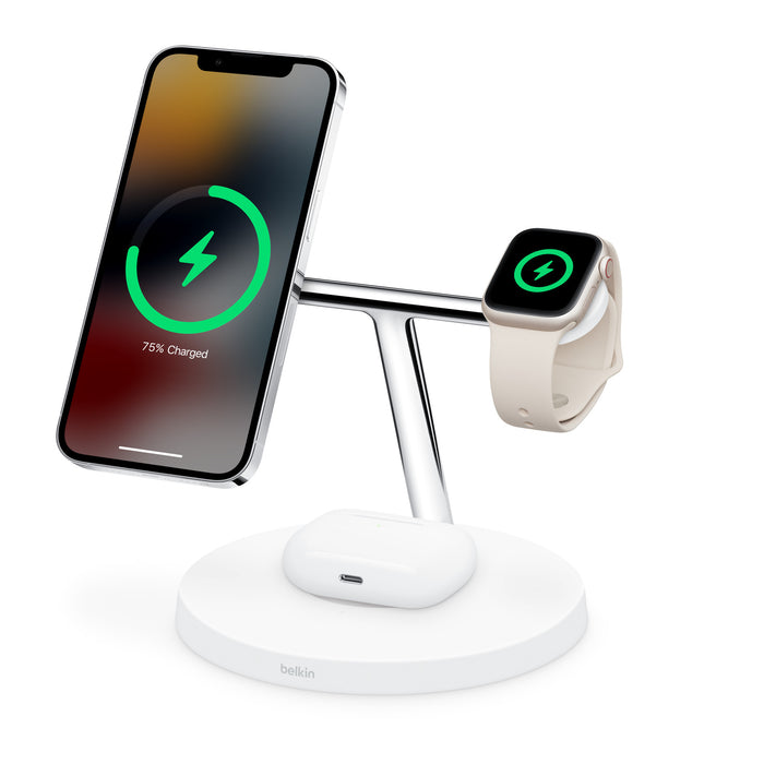 BELKIN BOOST UP Charge Pro 3-IN-1 wireless charger with MagSafe - Whit —  TaMiMi Projects