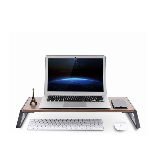 Ergonomic monitor stand for desk, stylish and comfortable, available at TaMiMi Projects in Qatar.