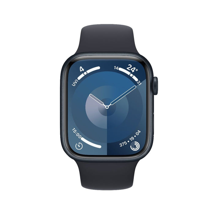 Apple Watch S9 45mm Midnight Aluminium Case with Midnight Sport Band - S/M