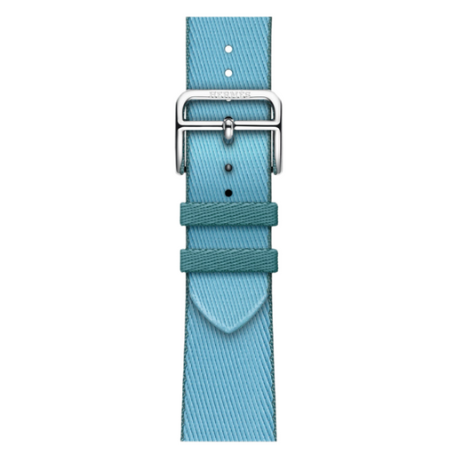 Get Hermès Hermès Apple Watch Band 41mm - Céleste/Bleu Jean Twill Jump in Qatar from TaMiMi Projects