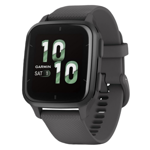 Venu® Sq 2 - Slate Aluminium Bezel with Shadow Grey Case and Silicone Band - 40mm