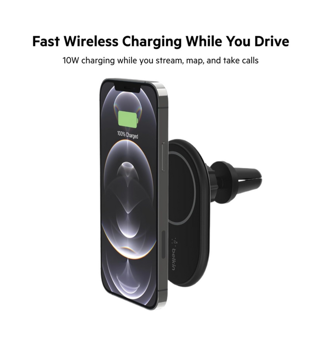Belkin Boost Charge Magnetic Wireless Car Charger 10W