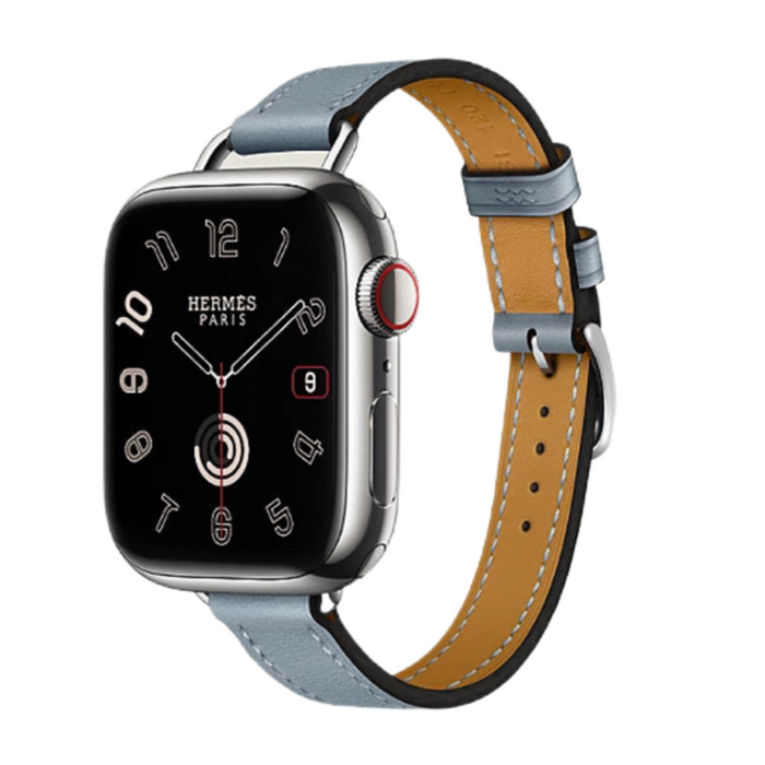 Apple Watch Herm s Bleu Lin Single Tour Attelage 41mm TaMiMi