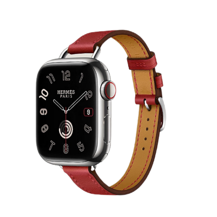 Apple Watch Hermès - Vermillon Single Tour Attelage - 41mm