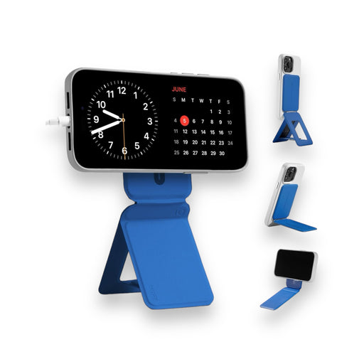 Moft Snap Phone Tripod Stand MOVAS Sapphire- MagSafe at TaMiMi Projects in Qatar. for stable phone positioning, for video calls.