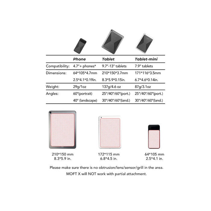 MOFT X adhesive phone stand, designed for hands-free convenience and portability. TaMiMi Projects, Qatar.