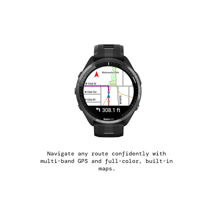 Get Garmin Forerunner® 965 Solar - Black - 47mm in Qatar from TaMiMi Projects