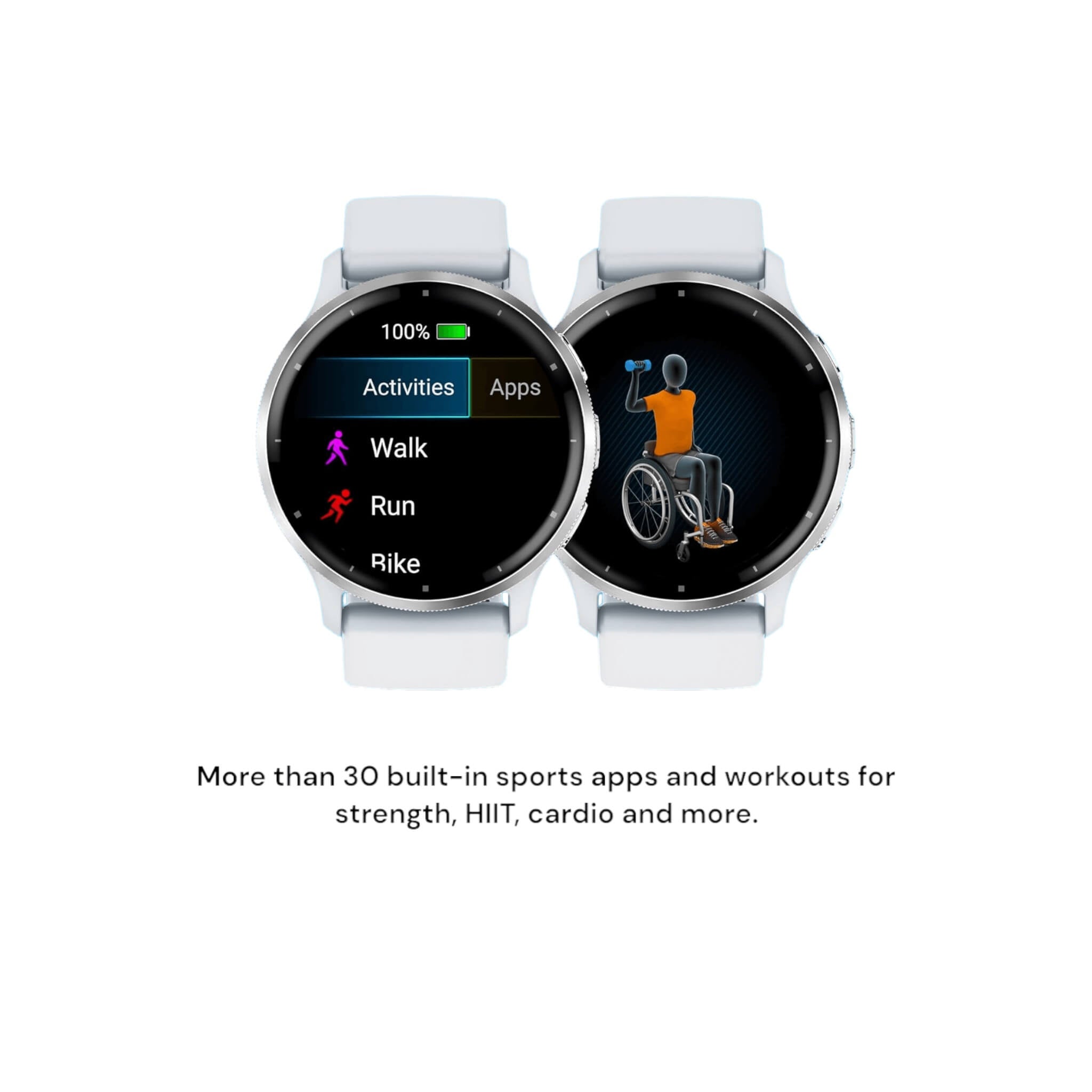 Venu® 3 Stainless steel bezel whitestone case silicone band - 45mm Venu® 3 Stainless steel bezel whitestone case silicone band - 45mm