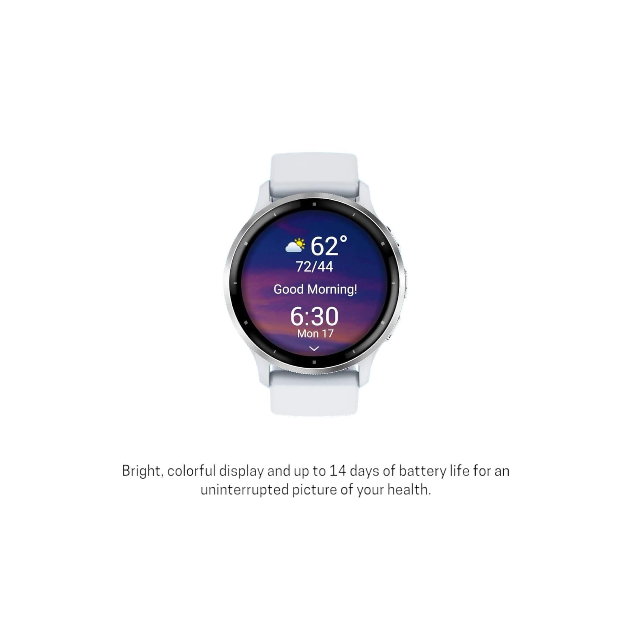 Venu® 3 Stainless steel bezel whitestone case silicone band - 45mm Venu® 3 Stainless steel bezel whitestone case silicone band - 45mm