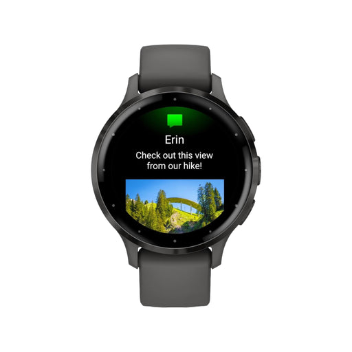 Get Garmin Venu® 3S - Slate Stainless Steel Bezel with Pebble Gray Case and Silicone - 41mm in Qatar from TaMiMi Projects