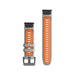 Garmin QuickFit® 22mm watch band in grey with orange accents, durability, and stylish design. at TaMiMi Projects in Qatar.