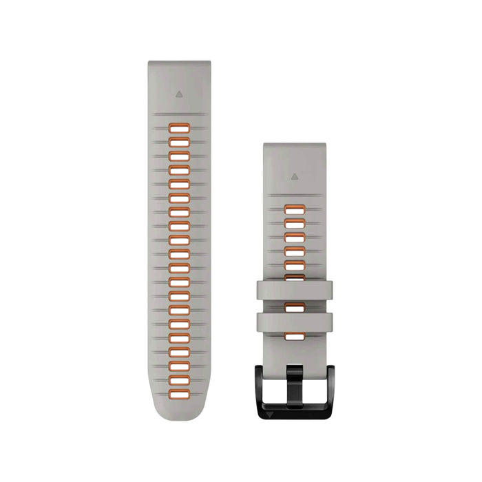 Garmin QuickFit® 22mm watch band in grey with orange accents, durability, and stylish design. at TaMiMi Projects in Qatar.